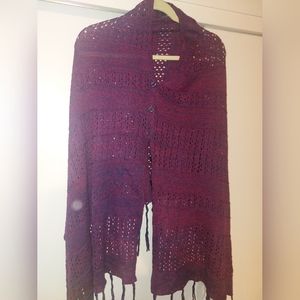 Lularoe Mimi Shawl - o/s purple and pink